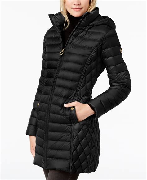 michael kors women's down coat with hood|Women's MICHAEL Michael Kors Puffer Jackets & Down Coats.